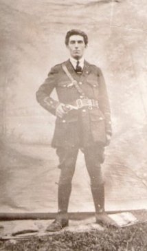 Pat Keane in military uniform of the period